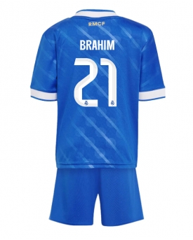 Real Madrid Brahim Diaz #21 Maglia Gara Terza Repliche 2025-26 Bambino Maniche Corte